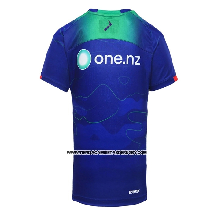 Camiseta Nueva Zelandia Warriors Rugby 2024 Entrenamiento Azul